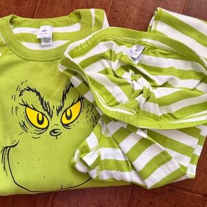 Hanna Anderson Adult Dr. Seuss Grinch Long John Pajama Set XL